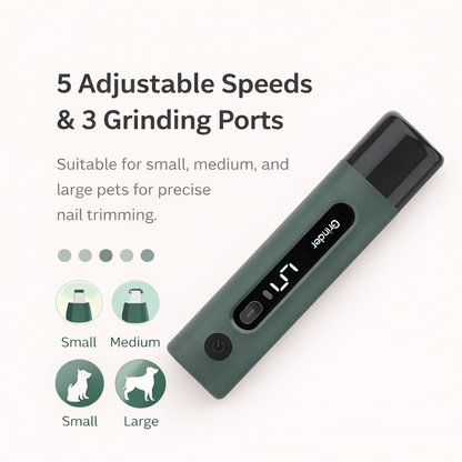 HeyePet™ SilentCare Pro | Quiet Pet Nail Grinder